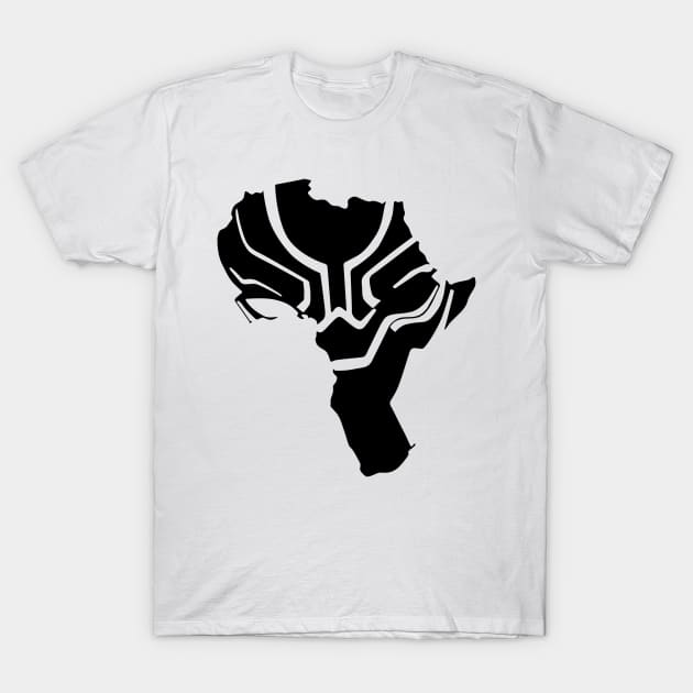 Black Panther in Africa 01- Black Power T-Shirt by lahuwasi